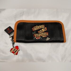 NWOT Harvey’s SID Tough As A Mother wallet clutch wristlet. Measures 9.5x4.5